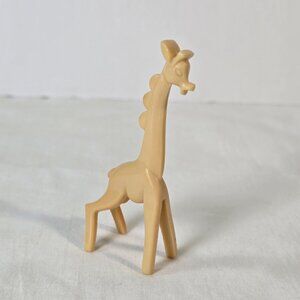 Vintage Plastic Giraffe Toy Figure 1950s 1960s Hard Plastic Mid Century Animal